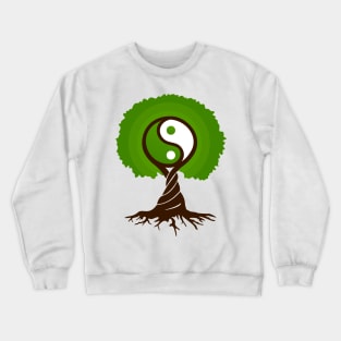 Yin yang tree Crewneck Sweatshirt